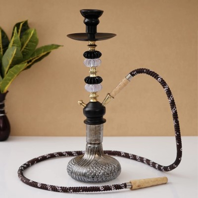 MAHISON LIFESTYLE 18 inch Iron Hookah(Black)