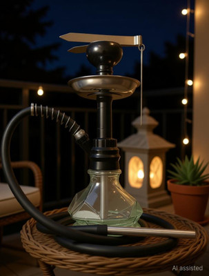 Atm manufacturer 14 inch Glass Hookah(Black)