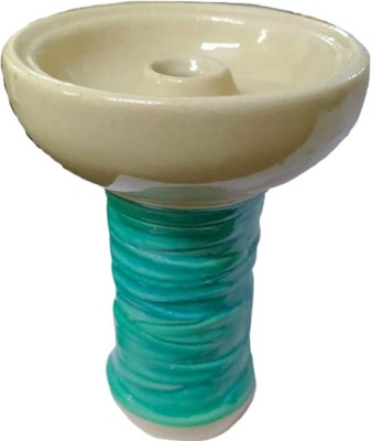 Puff Smart 12 inch Ceramic Hookah(White, Green)