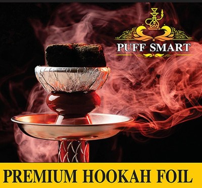 Puff Smart Foil Paper Pre-Cut Square Sheets With Pin ( Pack Of 1 ) 0.3 inch Aluminium Hookah(Silver)