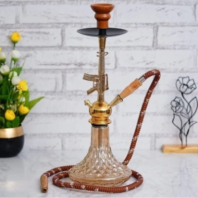 SMOCK STRECH 16 inch Glass Hookah(Gold)