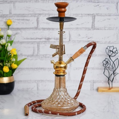 Flipkart SmartBuy 18 inch Aluminium Hookah(Gold)