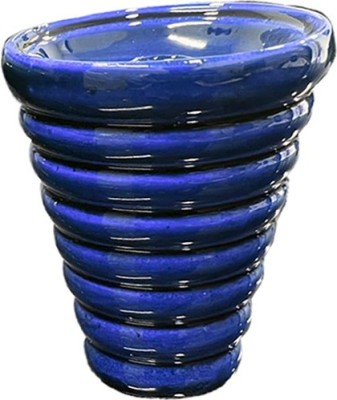 Puff Smart American Phunnel Ceramic Bowl/Chillum ( Color : Blue And Black Shade ) 12 inch Ceramic Hookah(Blue, Black)