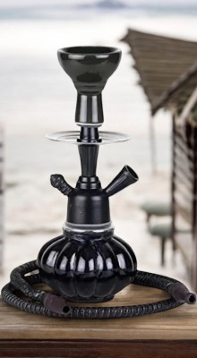 Duman k12balck-1 15 inch Glass Hookah(Black)