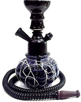 SMOCK STRECH Black W 10 Inch Glass, Iron Hookah  (Black) For Rs. 155 @ 61 %