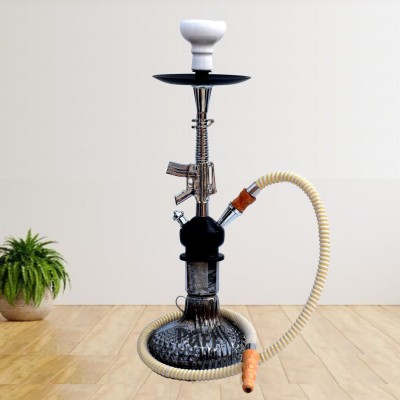 PUFF KING 18 inch Glass Hookah(Black)