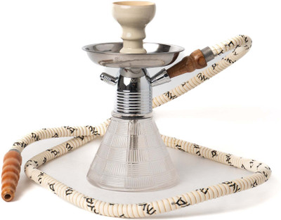 FUMIFY Platinum Majesty Frostbite Premium Shisha , 9.5 inch Aluminium Hookah(White)