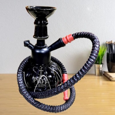 PUFF KING 8 inch Glass Hookah(Black)