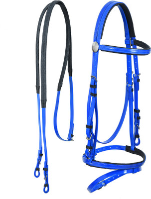 Techify Snaffle Horse Bridle(For  Horse Blue)