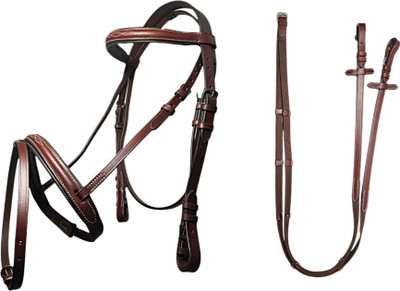 KTE Snaffle Horse Bridle(For  Horse Black)