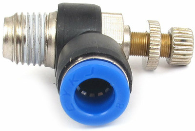 AASONS 8mm x 1/4BSP Speed Control Valve Connector Hose Connector