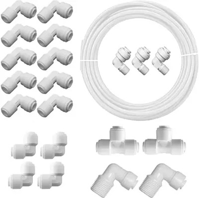 AQUA SRI 3 meter white pipe+Spare Part For RO SERVICE KIT_J05 Hose Connector