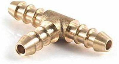 Filfora 8mm Brass Barb Hose Fitting Tee T 3 Way Barbed Connector Air Water Fuel Gas Hose Connector
