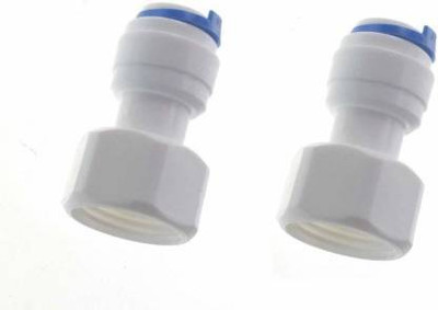 AP Enterprises RO 2 Pcs Female Direct Valve Straight Connector Hose Connector