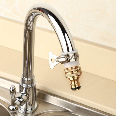 HASTHIP for Tap 3/4 and 1/2 inch, Universal Faucet Adapter for Garden Hose Pipe Hose Connector