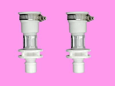 PBROS Universal Tap Adapter for Fully Automatic Washing Machine Pipe Pack Of 2 L28 Universal Tap Adapter for Fully Automatic Washing Machine Pipe Pack Of 2 K28 Hose Pipe(0.05 m)