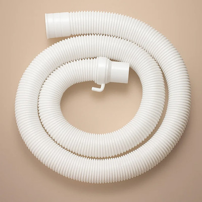 WROSHLER 1.5 MTR Washing Machine Outlet /Drain Pipe Corrugated Plastic Outlet Pipe 01.135 Extension Hose Pipe Suitable for All Fully/Semi Automatic Washing Machines Hose Pipe(1.5 m)