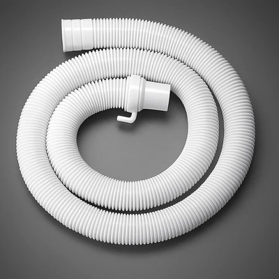 WROSHLER 1.5 MTR Washing Machine Outlet /Drain Pipe Corrugated Plastic Outlet Pipe 01.90 Extension Hose Pipe Suitable for All Fully/Semi Automatic Washing Machines Hose Pipe(1.5 m)