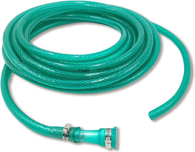 10club 10m Garden Hose Pipe with Connector & Clamps | For Home & Garden Use Garden Hose Pipe (with connector & clamps) - 10m Hose Pipe(10 m)