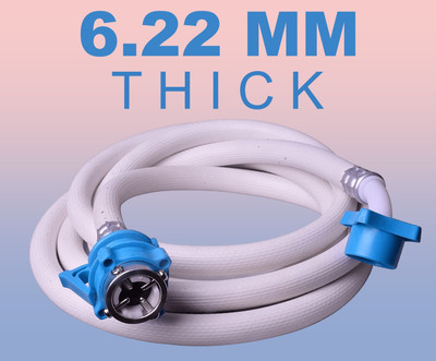 Eaglekart 4 Meter Flexible PVC hose Pipe For Fully Automatic Top Load & Front Loading Washing Machine Inlet Water Inflow Tube With Universal Tap Connector & Adapter Hose Pipe(400 cm)
