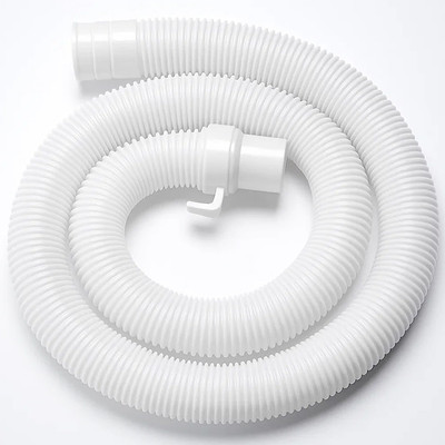 WROSHLER 1.5 MTR Washing Machine Outlet /Drain Pipe Corrugated Plastic Outlet Pipe 01.115 Extension Hose Pipe Suitable for All Fully/Semi Automatic Washing Machines Hose Pipe(1.5 m)