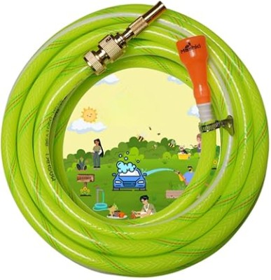 Padma Water Pipe With Metal Water Sprayer,10 Meter,0.5Inch For Gardening, Car Washing, Home Use Floor Clean Etc (10 Meter (32.5 Feet)) Hose Pipe(10 m)