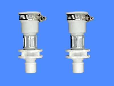 PBROS Universal Tap Adapter for Fully Automatic Washing Machine Pipe Pack Of 2 L32 Universal Tap Adapter for Fully Automatic Washing Machine Pipe Pack Of 2 K32 Hose Pipe(0.05 m)