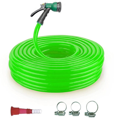 Cinagro 0.5 inch with Tap Adapter & 3 Clamps Hose Pipe(3000 cm)