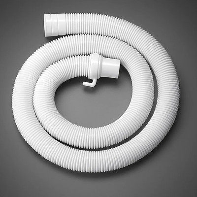 WROSHLER 1.5 MTR Washing Machine Outlet /Drain Pipe Corrugated Plastic Outlet Pipe 01.85 Extension Hose Pipe Suitable for All Fully/Semi Automatic Washing Machines Hose Pipe(1.5 m)
