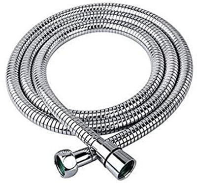 HOSEMART 1 Meter SS Stainless Steel Double-Buckle Flexible Shower Hose Hand Shower Tube Toilet Faucet Pipe Heavy Duty Durable Hose Pipe(1 m)