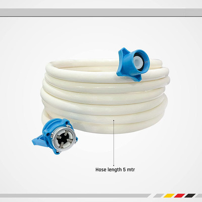 Eaglekart Universal (6.22 think) 5 Meter washing machine inlet hose pipe Suitable for Fully automatic Top & Front Load Washing machine Hose Pipe(500 m)