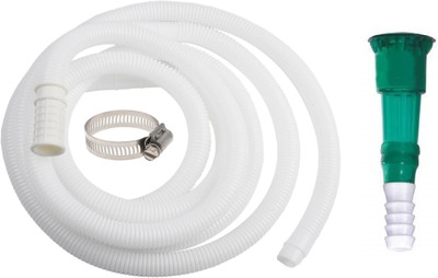 Ninetales 5 Meter Long Washing Machine Inlet Pipe + 0.75 inch Jointer + 0.75 inch Hose Clip - Tap Water Supply Extension - For Top Load Semi Automatic Washing Machine Hose Pipe(5 m)