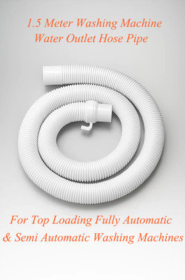 WROSHLER 1.5 MTR Washing Machine Outlet /Drain Pipe Corrugated Plastic Outlet Pipe 1.77 Extension Hose Pipe Suitable for All Fully/Semi Automatic Washing Machines Hose Pipe(1.5 m)
