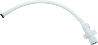 LUVBATH FITTING 6-Inch Heavy PTMT Connection Pipe | White | Leakproof Hose Pipe for Hot & Cold Mixer Faucet | Suitable for Toilet, Basin, Sink, Geyser & Flush Tank | Pack of 1 Hose Pipe(15.24 m)