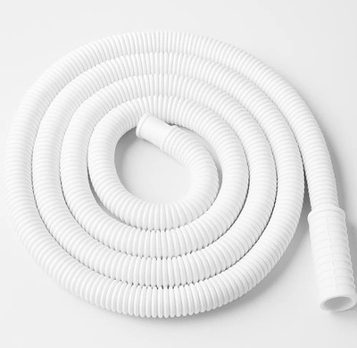 WROSHLER 2 m Water outlet pipe/ Drain Pipe /Corrugated Plastic Outlet Pipe 00.6 Washing machine inlet and AC water outlet hose pipe Hose Pipe(2 m)