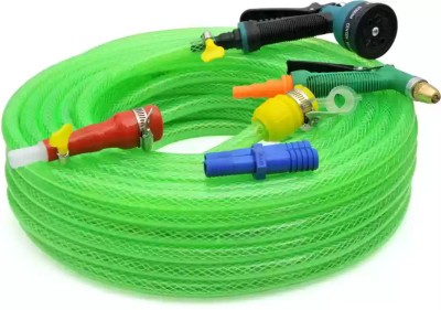 MAK 30 Meters Heavy Duty 3 Layered Braided Water (Size : 1/2 inch-12mm ) with 8 in 1 Mode Sprayer Nozzle, Garden,Floor Clean Hose Pipe Hose Pipe(3000 cm)