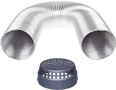 NEEDX Chimneys Pipe 6 Inch with air cap and aluminium ( 5 Feel ) Hose Pipe(15.3 m)