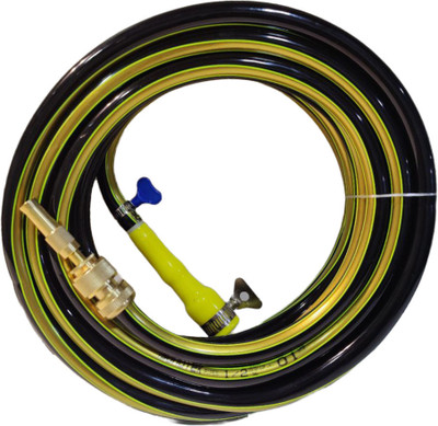 Sonotek Black Gold heavy Duty Pipe(Size:1/2 inch,12.5 MM Length: 10 Meters,32.5 feet with High Pressure Spray gun & tap Adapter for Multipurpose Uses. Hose Pipe(10 m)