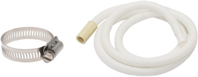 Ninetales 2 Meter Long Washing Machine Inlet Pipe + Hose Clip - Tap Water Input Supply - For All Top Load Semi Automatic Washing Machine - AC Drainage Connection Drain Hose Pipe(2 m)