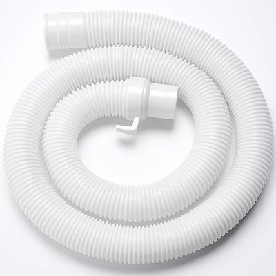 WROSHLER 1.5 MTR Washing Machine Outlet /Drain Pipe Corrugated Plastic Outlet Pipe 01.122 Extension Hose Pipe Suitable for All Fully/Semi Automatic Washing Machines Hose Pipe(1.5 m)