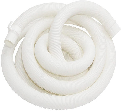 WROSHLER 3 Meter Washing Machine Outlet /Drain Pipe Corrugated Plastic Outlet Pipe 2.149 Extension Hose Pipe Suitable for All Fully/Semi Automatic Washing Machines Hose Pipe(3 m)