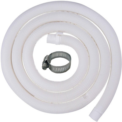 Ninetales 2 Meter Long Washing Machine Outlet Pipe + Hose Clip - Drainage Connector For Top Load Fully & Semi Automatic Washing Machine - Drain Waste Water Extension Hose Pipe(2 m)