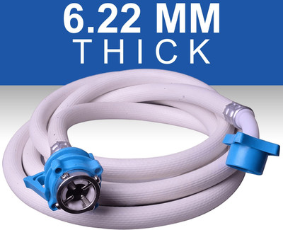 Eaglekart Universal Fit The Rarest Quality (6.2MM Thick) 5 Meter inlet hose pipe for Suitable for Fully automatic Top & Front Load Washing machine Hose Pipe(500 cm)