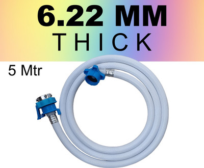 Eaglekart Inlet Hose Pipe Compatible for Front & Top Loading Washing Machines of 5 Meter Hose Pipe(500 cm)