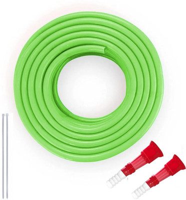ecofynd PIPE-GRN-015 15 Meter 1/2 Inch Flexible PVC Green Water Hose Pipe for Home Garden, Car Wash Hose Pipe(1500 cm)