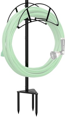 HASTHIP Garden Hose Holder for Rack Stand Heavy-Duty Metal Hose Reel Garden Hose Holder Rust-Resistant Yard Hose Organizer Hose Pipe(3000 cm)