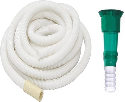 Ninetales 3 Meter Long Washing Machine Inlet Pipe + 0.75 inch Jointer - Tap Water Input Supply - For All Top Load Semi Automatic Washing Machine - AC Connection Drain Hose Pipe(3 m)
