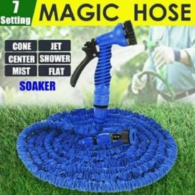 Xydrozen MH-140 (50ft & 15m) Flexible Watering Hose with Spray Gun Hose Pipe(15 m)