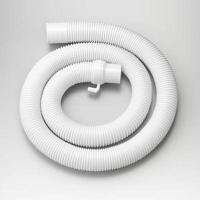 WROSHLER 1.5 MTR Washing Machine Outlet /Drain Pipe Corrugated Plastic Outlet Pipe 01.33 Extension Hose Pipe Suitable for All Fully/Semi Automatic Washing Machines Hose Pipe(1.5 m)