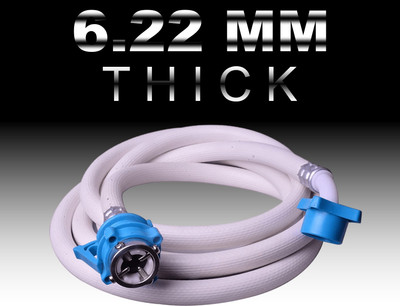 Eaglekart PVC 4 Meters/ 13.12ft Washing Machine Inlet Hose White Pipe Suitable for Fully automatic washing machine of top & Front Load machine Hose Pipe(400 cm)